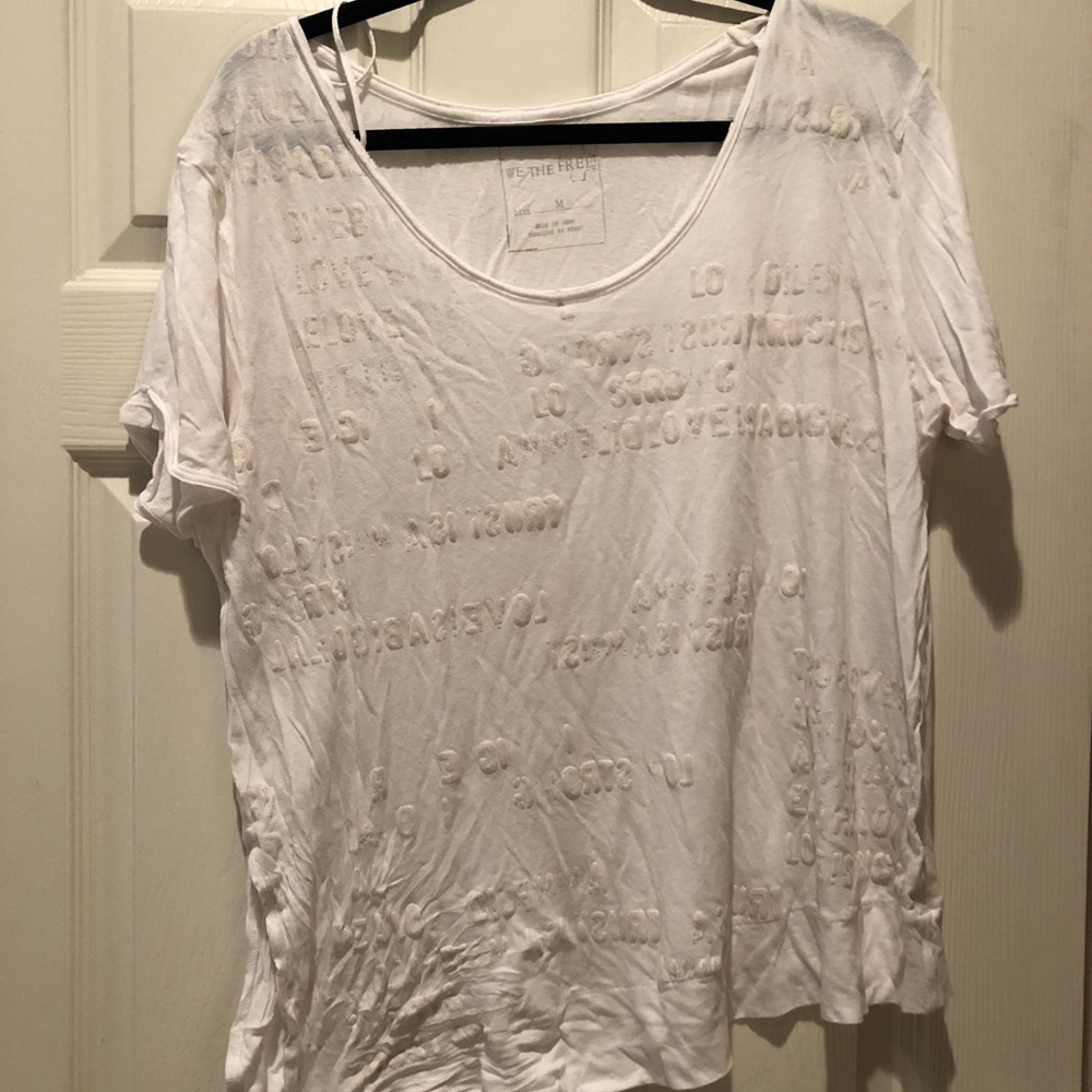 White Free People T-shirt